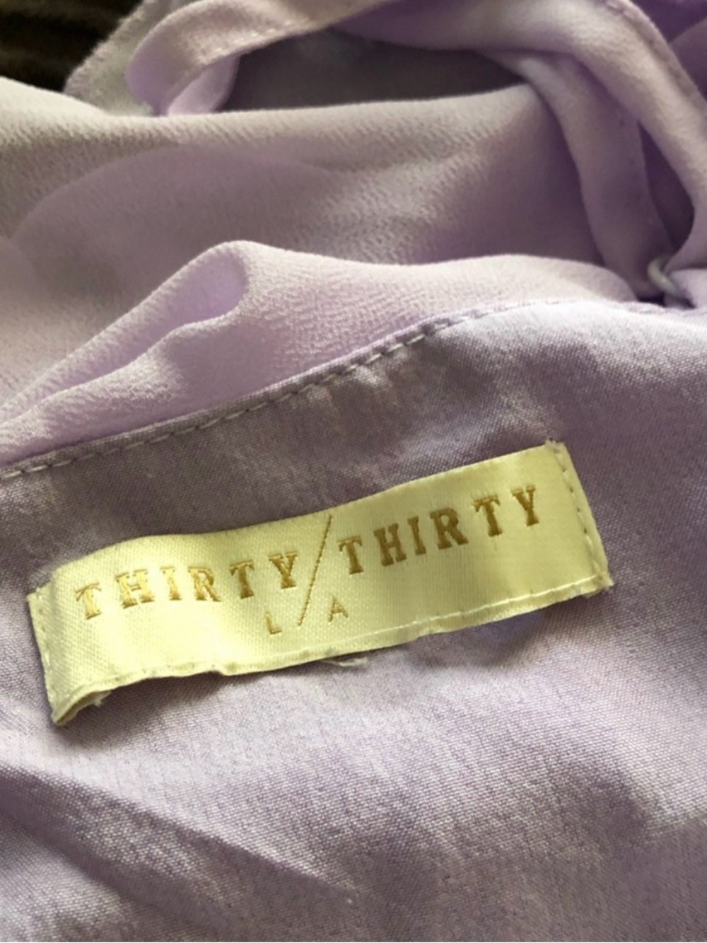 Lavender Ruffle V-Neck Maxi Dress - Picture 4 of 5